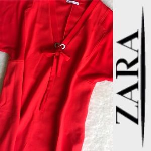 NWOT Zara Oversized Asymmetrical Top